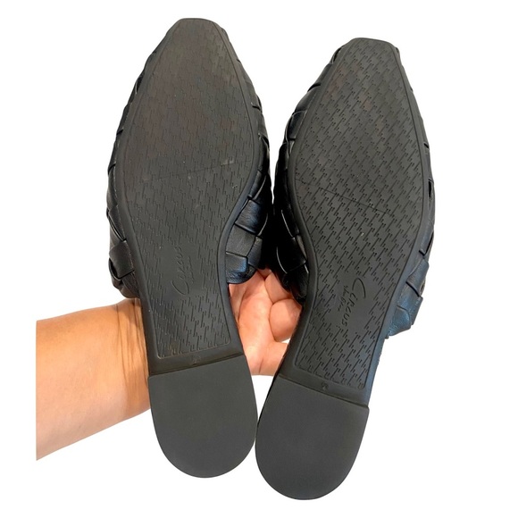 LIKE NEW Circus NY by Sam Edelman Black Olena Woven Slip on Mules Size 9.5 - Picture 6 of 9
